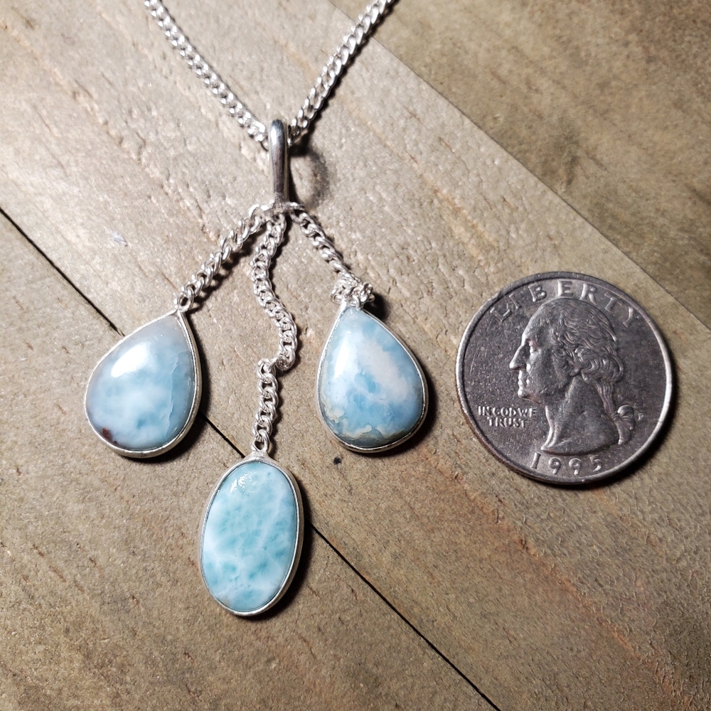 Larimar necklace - Picture 3 of 5